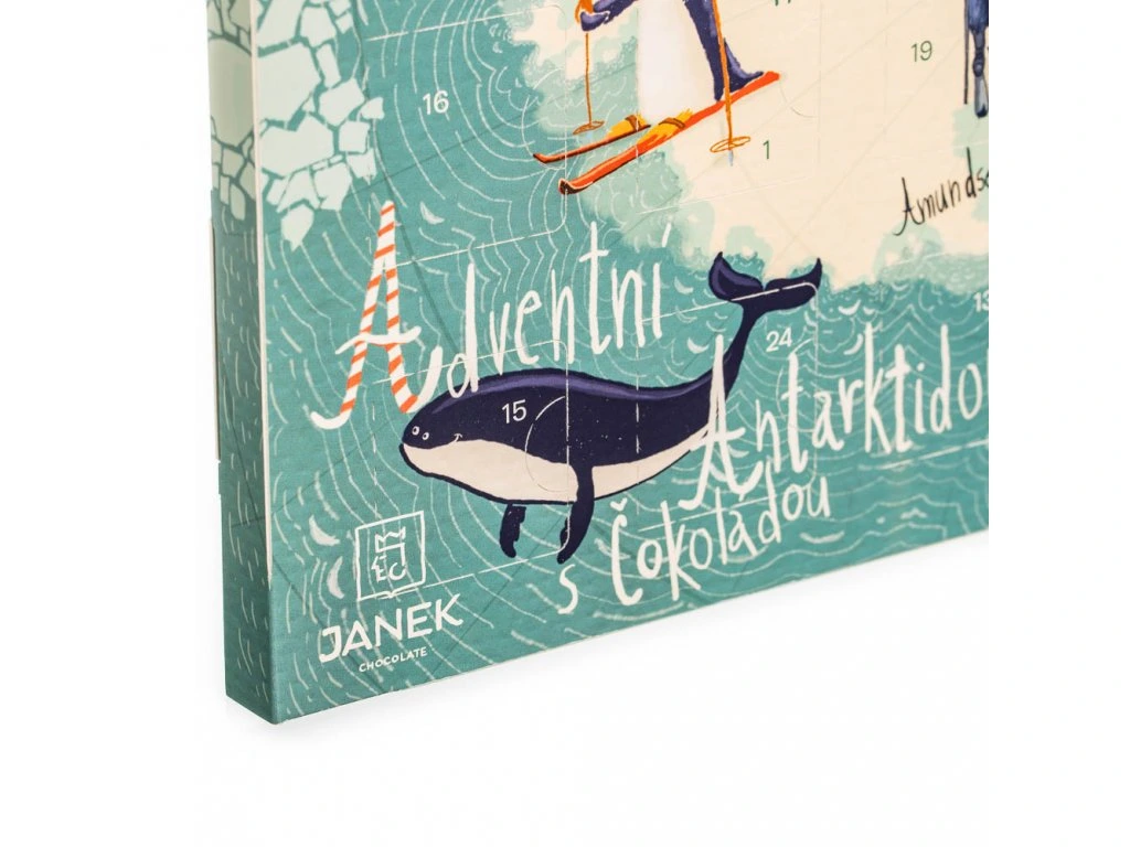 Janek - čokoládový adventní kalendář - Antarktida