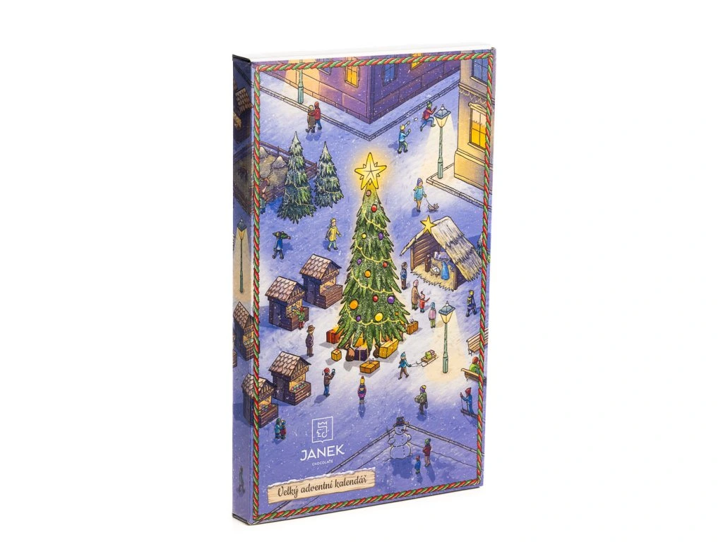 Janek - Velký dětský čokoládový adventní kalendář
