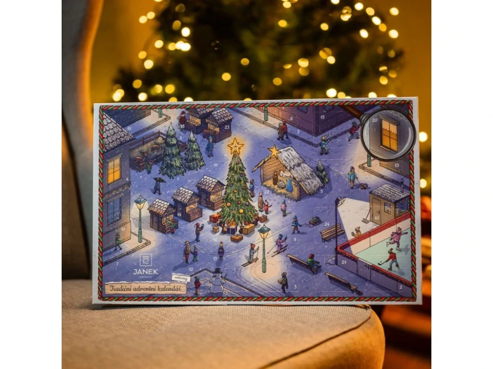 Janek - čokoládový adventní kalendář - mléčná 34%