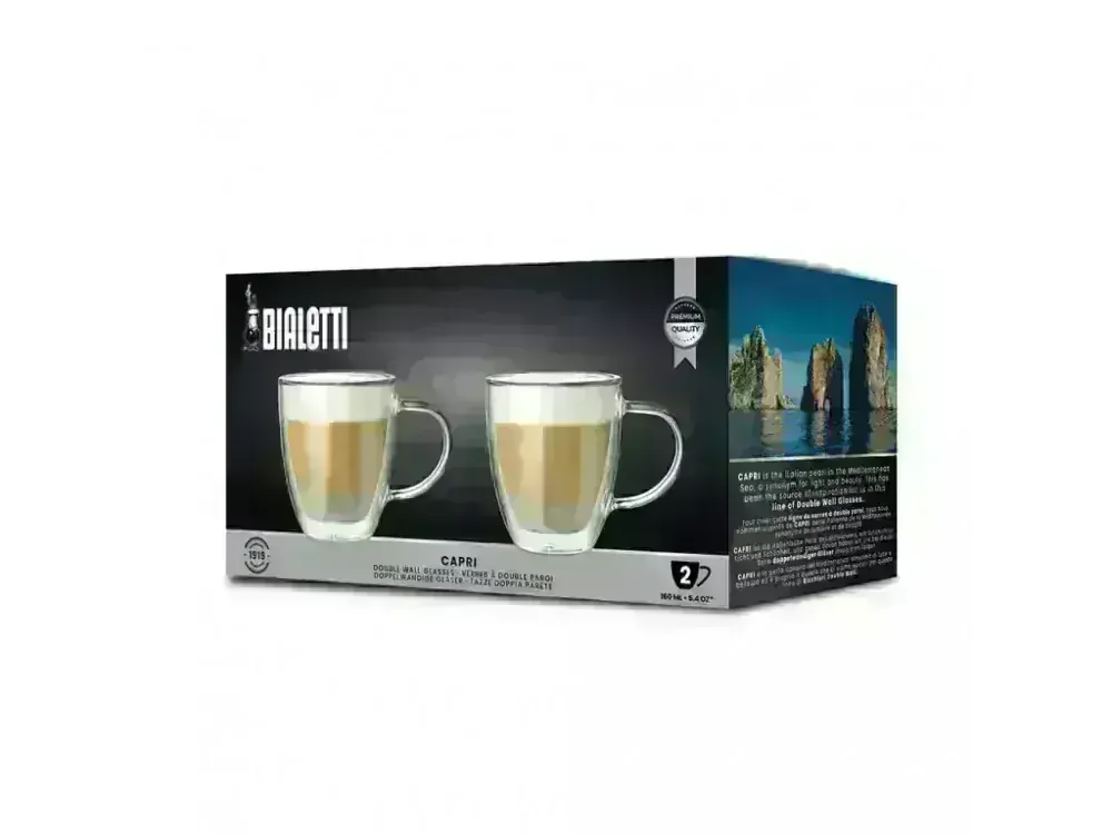 Bialetti set 2 sklenic Capri - 160 ml