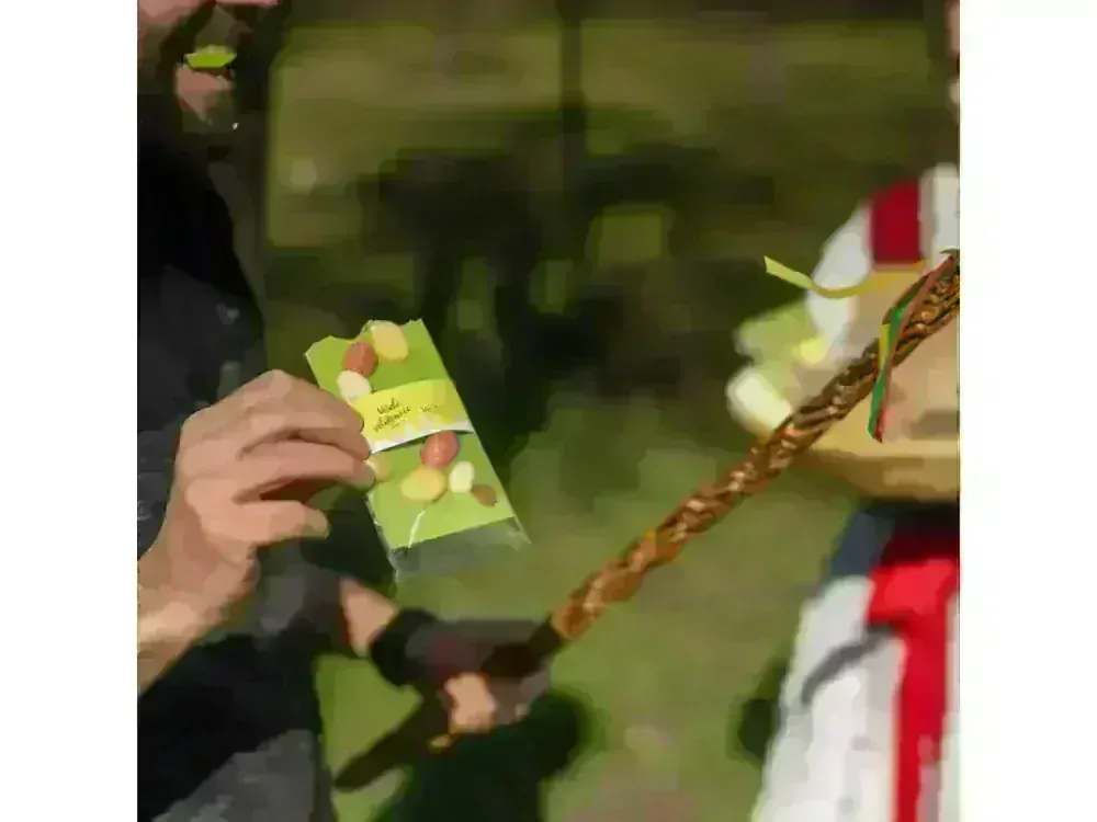 Janek - Zelená velikonoční čokoláda 31,1% s vajíčky