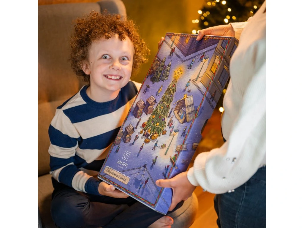 Janek - Velký dětský čokoládový adventní kalendář