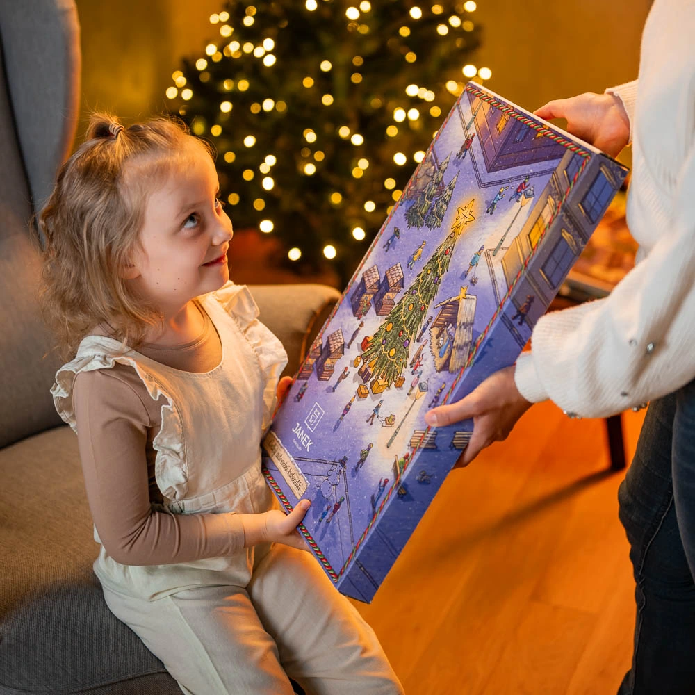 Janek - Velký dětský čokoládový adventní kalendář