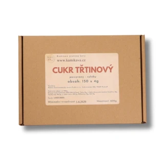 Třtinový cukr porcovaný 4 g – ruličky 150 ks