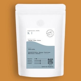 Espresso směs K1 250g (100g, 500g, 1000g, dóza 140g, dóza 350g)