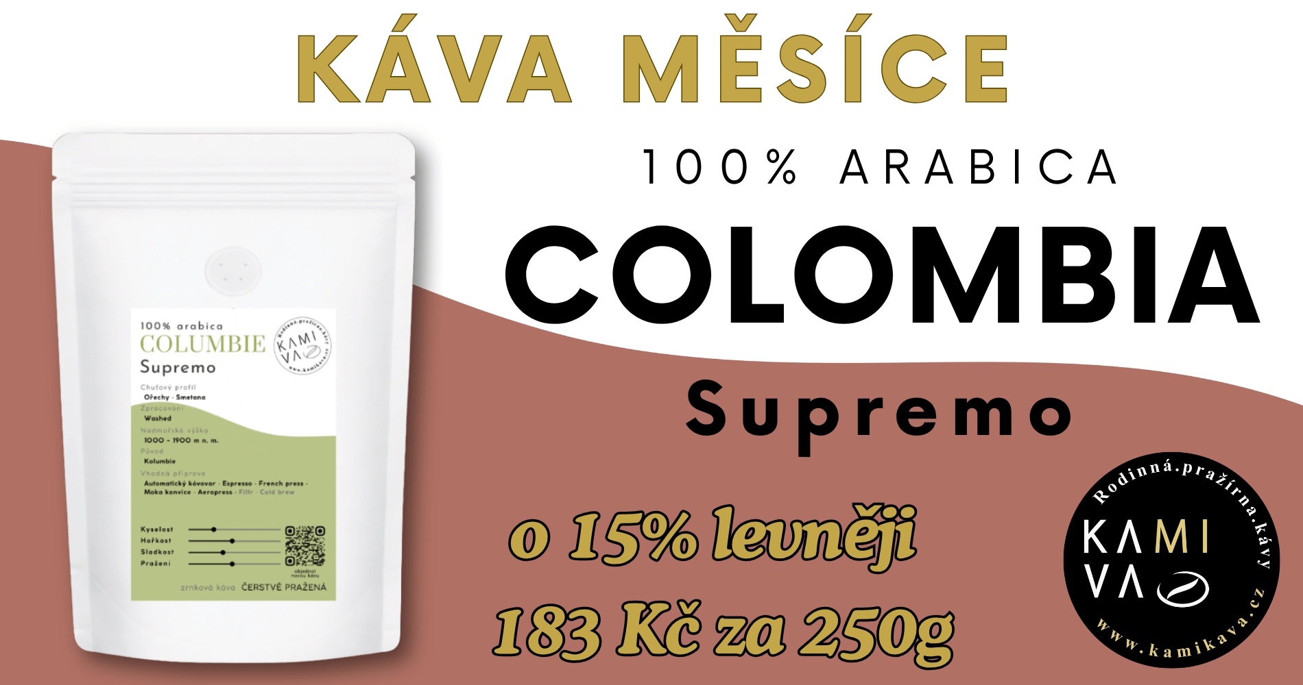 káva měsíce říjen - Colombia Supremo