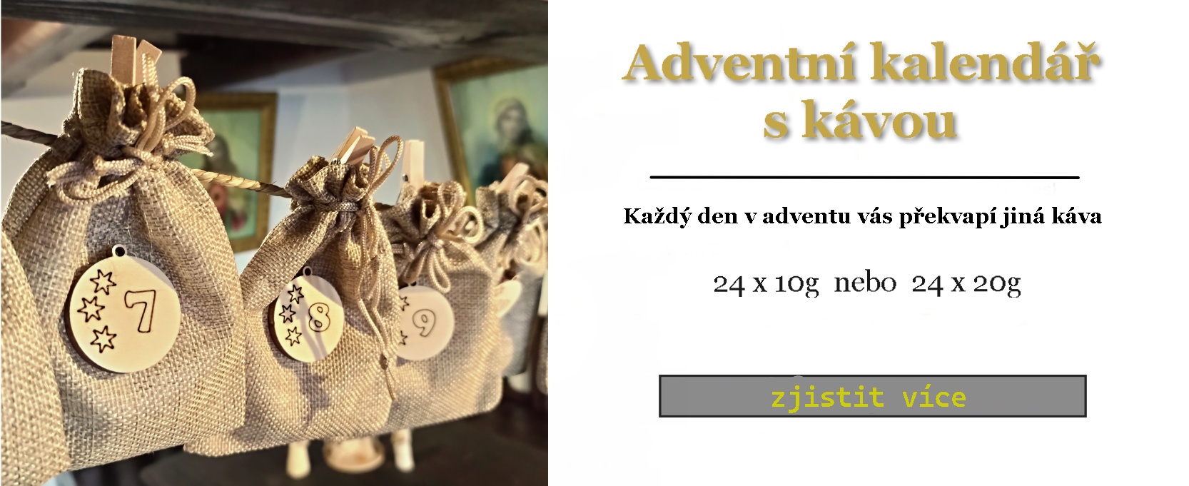 Adventní kalendář s kávou